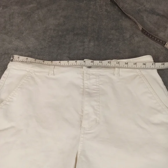 Everlane Moms Premium Button Fly Denim Jean Shorts Cut Off Wome Size 14 - Picture 11 of 16